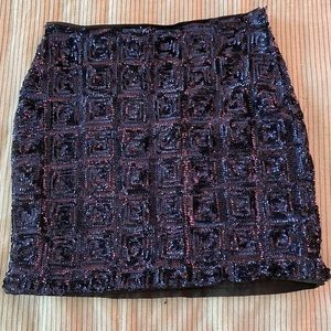 Sequin Mini Skirt